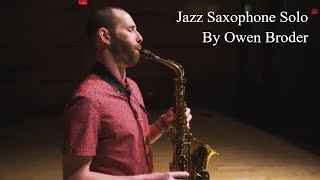 Saxophone alumnus Owen Broder performs \