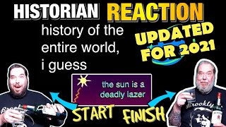 History Teacher's *EPIC* Reaction to HISTORY OF THE ENTIRE WORLD I GUESS by @billwurtz | UPDATED