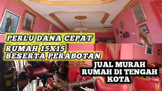 dijual rumah dan isi nya  full bangunan 15x15 jual cepat murah di tengah kota Banjarmasin