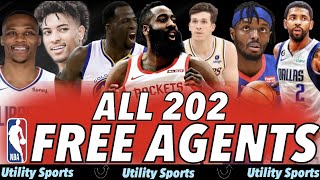 ALL 202 NBA Free Agents Available During the 2023 NBA Offseason