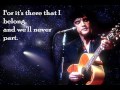 Love Me Tender (with lyrics) - Elvis Presley