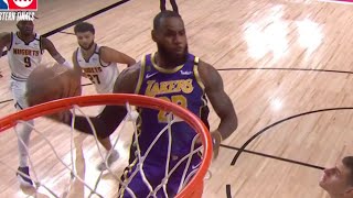 LeBron James telling the ref to call an “And 1” mid-flight | Game 5 | Lakers vs Nuggets