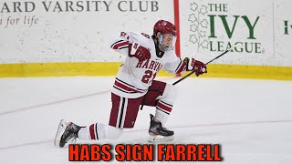 Sean Farell Signs With The Montreal Canadiens