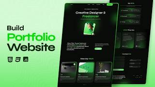 How to Create a Modern Responsive Portfolio Website From Scratch Usign HTML, CSS & JavaScript