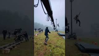 This Is How Hollywood Creates INSANE Stunts! 🎬🔥 #behindthescene #stunt