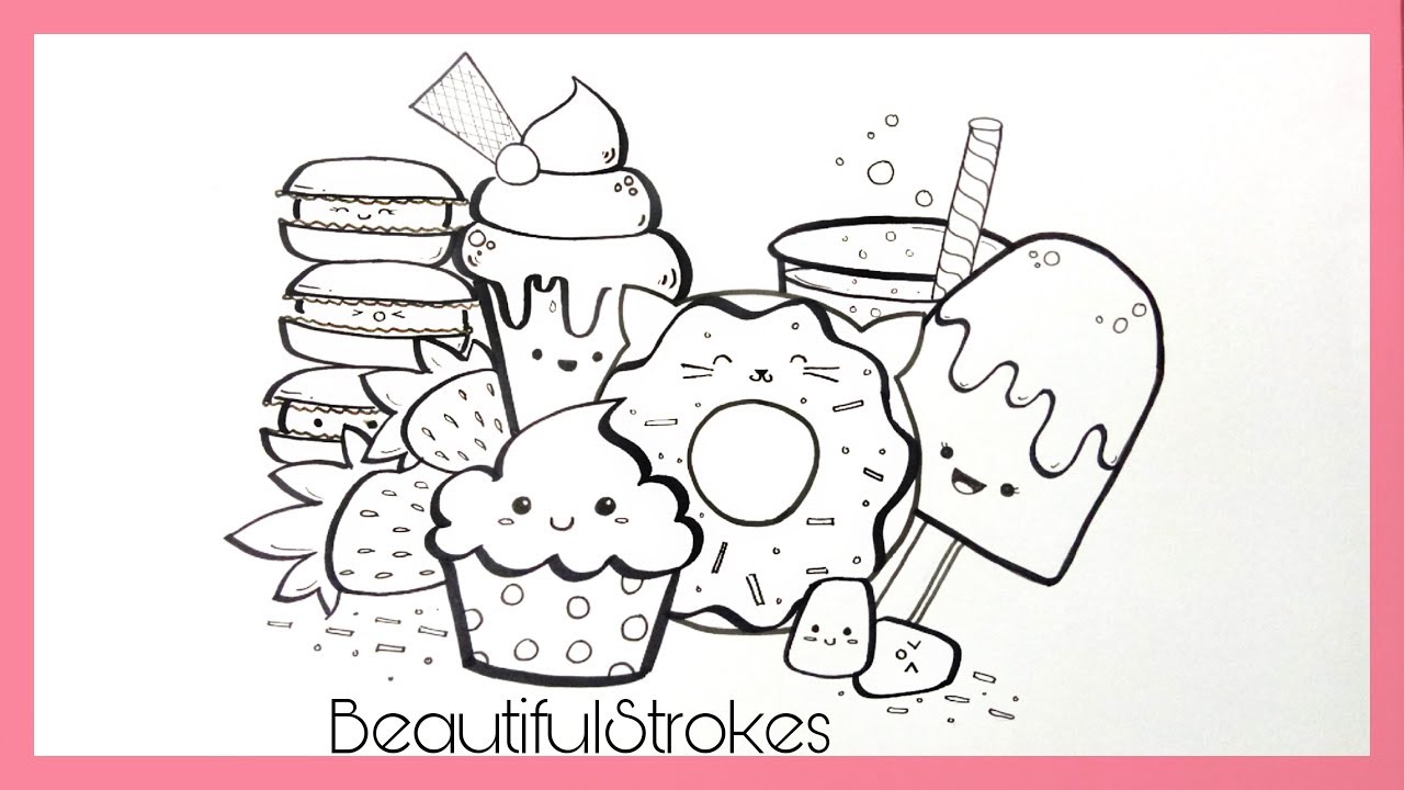 Cute Easy Food Doodles