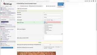 REDCap Tutorial Video 5: Data Entry