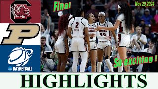 Purdue vs South Carolina Full Game  College women's basketball 2024 | Ncaa basketball Today