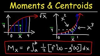 Moment, Center of Mass, and Centroid - Calculus Problems