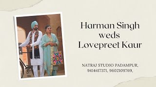 Harman Singh weds Lovepreet Kaur,  Wedding Cereminy Live...