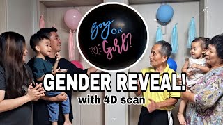 GENDER REVEAL | BOY OR GIRL ? | BEST 4D SCAN ,sobrang klaro ng mukha! | filipino korean family