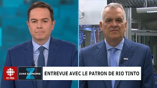 Entrevue avec le directeur de Rio Tinto