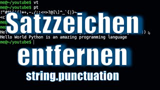 Learn Python – Remove punctuation with string.punctuation
