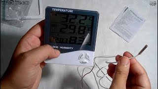 Thermometer And Hygrometer HTC-2  || Temperature And Humidity Meter