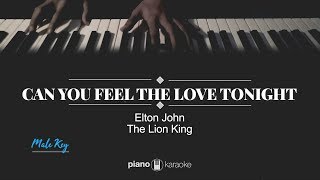 Can You Feel the Love Tonight? (MALE KEY) The Lion King (Karaoke Piano Cover)
