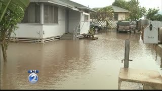 Water main break floods portion of Ewa Beach Road