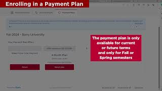 How to Enroll in a Payment Plan | Barry University Tutorial