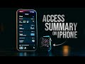 How to Access Apple Watch Summary on iPhone (tutorial)