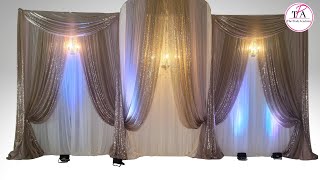 DIY Triple Panel Backdrop with Curve Support Tutorial