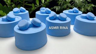 ASMR baking soda crunchy blueberry pies