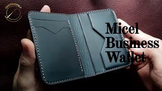 가죽공예 독학 | 명함지갑 만들기 Making a Handmade wallet 가공독학러 오누흐피