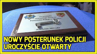 Męcinka. Nowy posterunek policji uroczyście otwarty