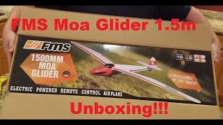 FMS - Moa 1.5m Glider - Unboxing