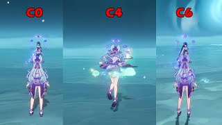 MIZUKI C0 ~ C6 COMPARSION | GENSHIN IMPACT