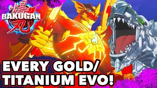 Every Gold and Titanium Evolution! | New Bakugan Cartoon