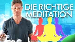 Die richtige Meditation für Dein persönliches Ziel auswählen!