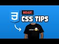 3 More Life-Changing CSS Tips