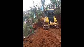 Best Action!!! Komatsu D51EX Bulldozer Opens New Path for Banana Plantations