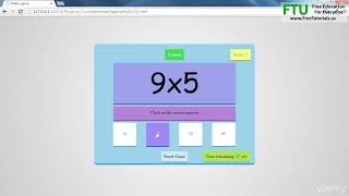 1 Project Introduction Maths Game HTML, CSS & JavaScript