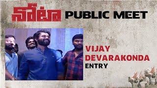 Vijay Deverakonda Entry @ NOTA Public Meet | Mehreen | Anand Shankar