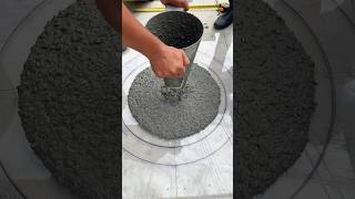 Free Flow Test Of Self Compacting Concrete #concrete #construction #civilengineering #mixing #test