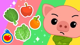 ¿Verdura o Fruta? 🥦🍎 Con Hoggie, El Cerdito Enojón 🐽 Videos Educativos | Plim Plim