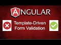 Angular:  Template-Driven Form Validation