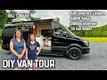 Luxury CAMPER Van TOUR - Sprinter Limo Converted to BEAUTIFUL Tiny Home