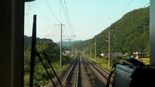 IGRいわて銀河鉄道・前面展望 小繋駅から小鳥谷駅 (初秋) Train front view