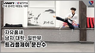 [WTPTA X 4WIN ONLINE TAEKWONDO CHAMPIONSHIP] Free style Poomsae Male Adult, Moon Jinsu