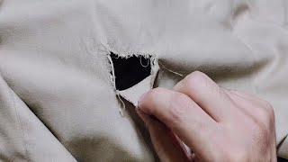 Learn the best ways to fix a hole in clothes in an invisible way