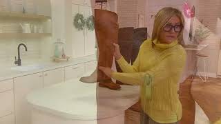 Franco Sarto Leather Over the Knee Boots - Haleen on QVC