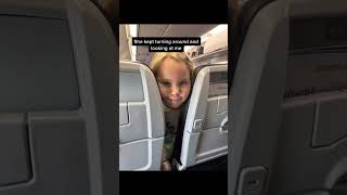 Annoying kid on my flight. Yes it's my daughter.