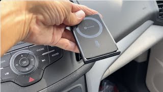 How to use the Vicseed Magnetic Wireless Car Charger for iPhone