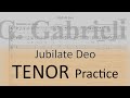 Gabrieli / Jubilate Deo - Tenor 1 practice