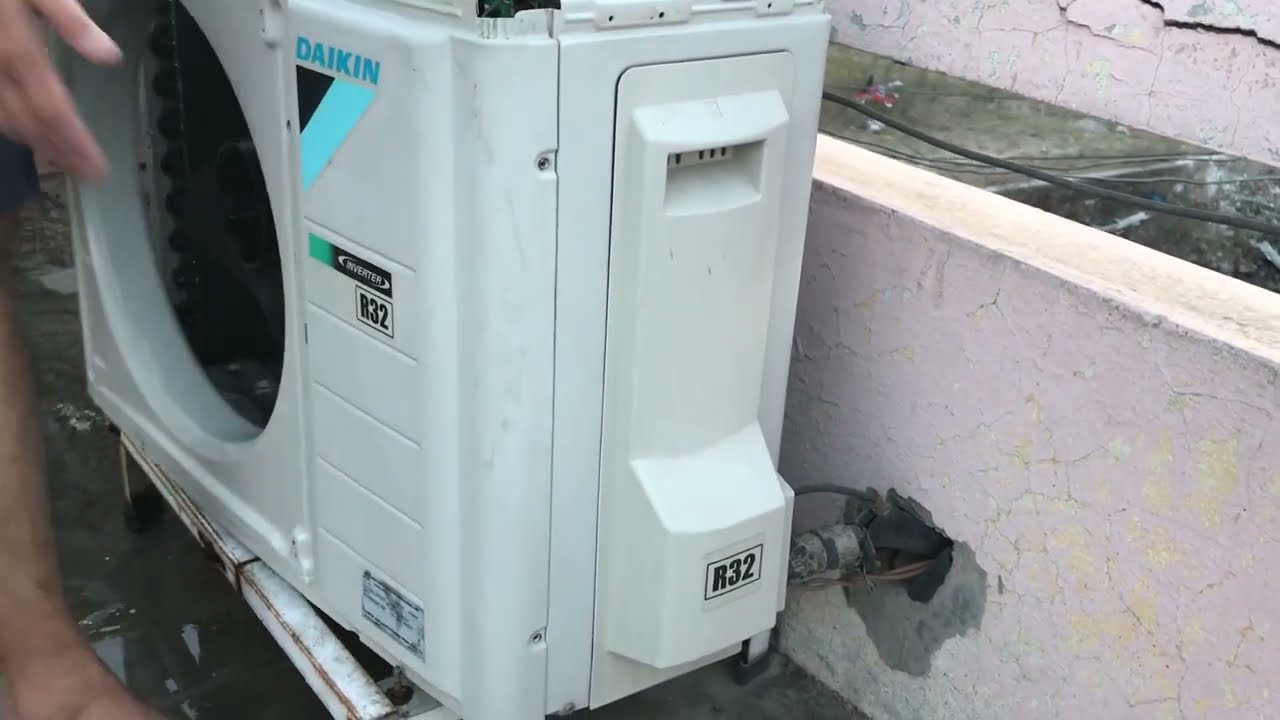 How To Clean Air Conditioner Outside Unit At Home || Step By Step ...