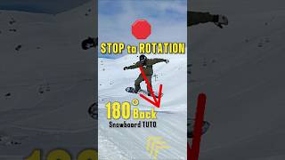 💪 180 Backside ❌ ERREUR CLASSIQUE  #snowboarding #snowboardtuto