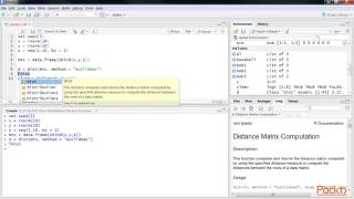R Data Visualization - Basic Plots, Maps & PieCharts : Constructing Simple Dendrogram | packtpub.com