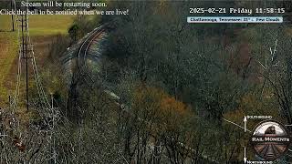 Live Chattanooga Railcam on W\u0026A Subdivision - #CSX line in bird sanctuary by Mile Post 122.8 in TN