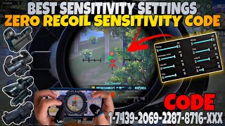 3.6 UPDATE 💥 BEST SENSITIVITY CODE + CONTROL SETTINGS PUBG MOBILE/BGMI